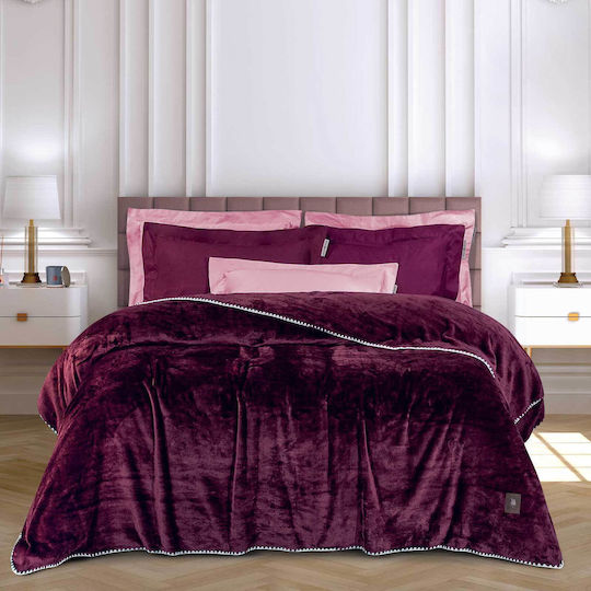 Das Home 4440 Super-Queen Bordeaux 220x240cm