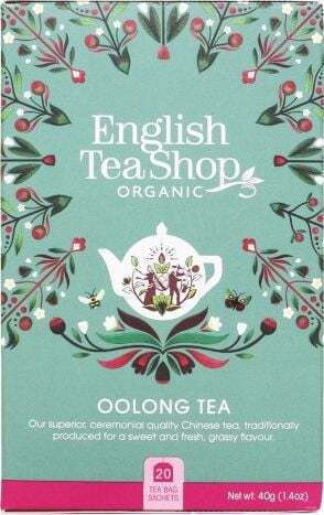English Tea Shop Organic Product Oolong Tea 20 Bags 40gr