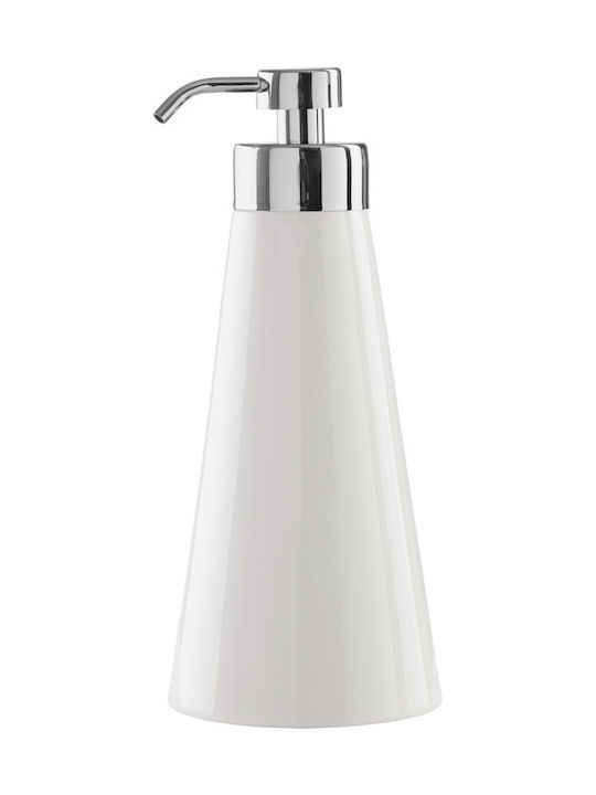 Bronze Art Dispenser Ceramic White