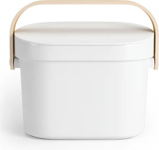 Umbra Plastic Bathroom Basket 4lt White