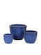Fankon Flowers Planter Blue