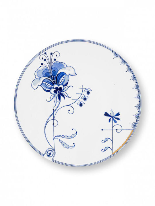PiP Studio Πιάτο Ρηχό από Πορσελάνη Μπλε 23cm