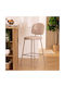 Fabric Outdoor Bar Stool Beige 43x52.5x108.5cm