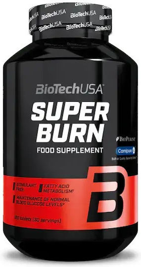 Biotech USA Super Burn με Καρνιτίνη και Γεύση Green Tea 120 ταμπλέτες