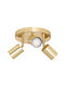 Dreifach Spot mit Fassung GU10 in Gold Farbe