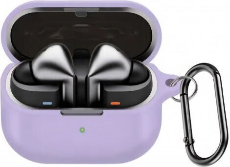 Thd Case Silicone in Purple color for Galaxy Buds3