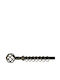 Extendable Metallic Curtain Pole Murchia Single 120-210cm Black-Gold