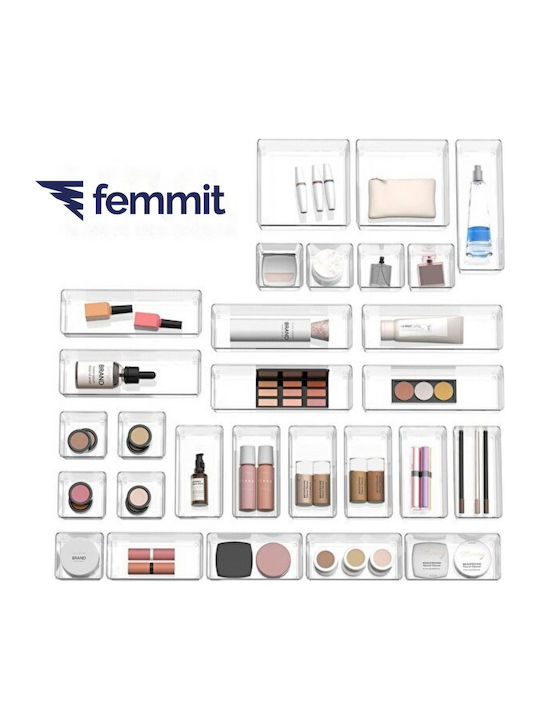 Femmit Drawer Organizer With Transparent Drawers 6 Pieces