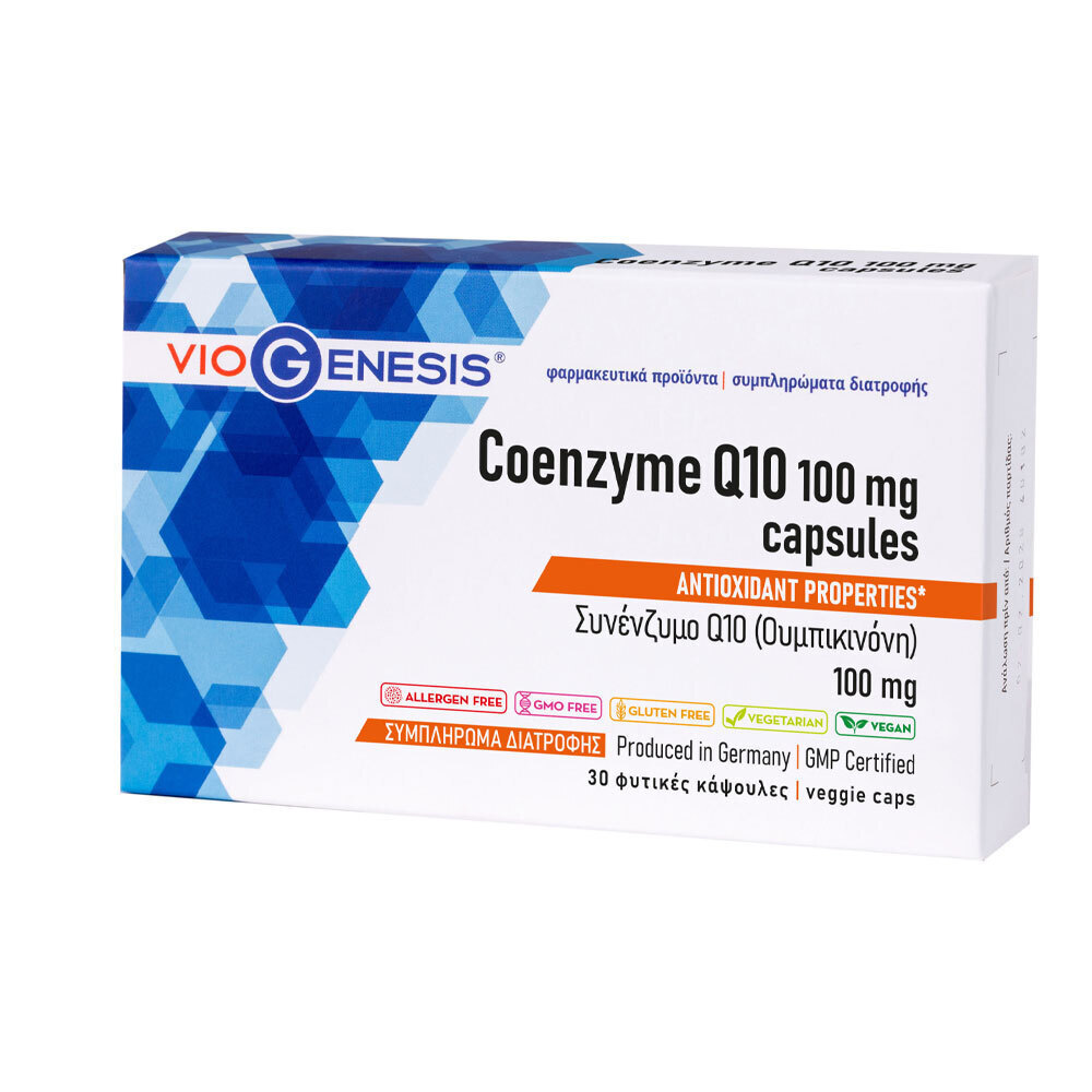VIOGENESIS COENZYME Q10 CAPSULES 100MG 30CAPS