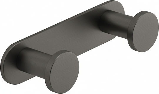 Bronze Art Rail Баня Двойна Подов с винтове Inox Сив