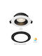 Braytron Recessed Spot with Integrated LED and Warm White Light White 1pcs