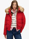 D2 Ovin Damen Puffer Jacke für Winter Rot