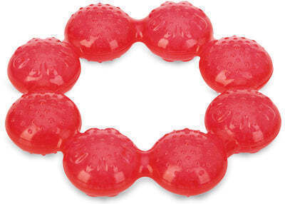Nuby Icybite Teether Μασητικός Κρίκος Οδοντοφυΐας με Νερό για 3 m+ Κόκκινο