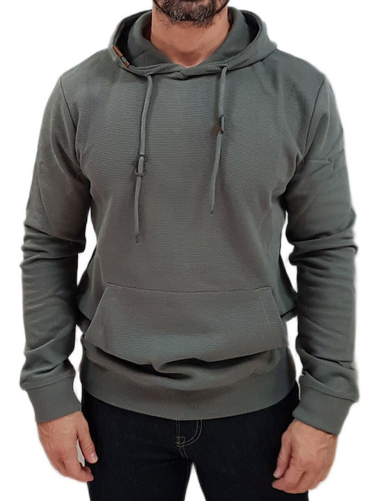 Indicode Φούτερ Castor Grey, Gray με Κουκούλα