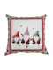 Christmas Decorative Pillowcase Ilis Home 94876 Red White 45x45