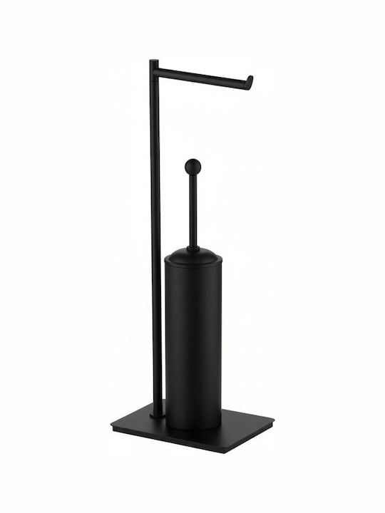 Bronze Art Plastic Toilet Brush Black