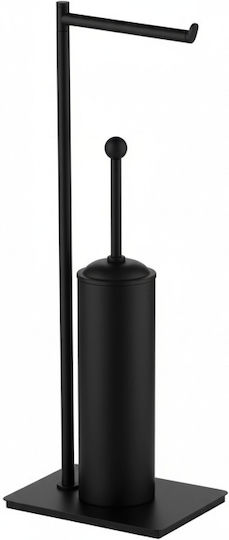 Bronze Art Plastic Toilet Brush Black