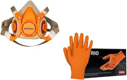 Set Echipament de Protecție pentru Vopsitor Mască pentru Vopsitor + Filtru + Mănuși din Nitril Mărimea S