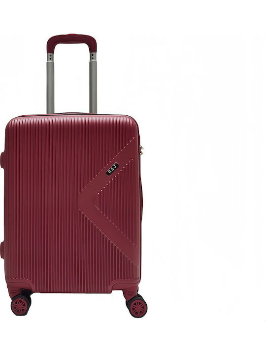 Felbags Reise Koffer Kabine Hart Burgundisch Mit 4 Räder Höhe 55cm