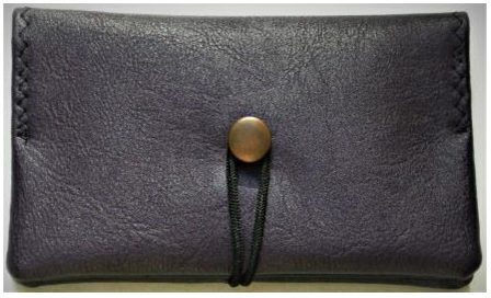 Simona Tobacco Pouch With Snap Closure DARK PURPLE