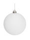 Lianosxmas Weißer Samt Kunststoff Weihnachtsbaumschmuck 15cm 26284