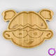 Pandaboo Baby Food Plate made of Bamboo Purple