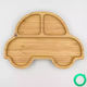 Pandaboo Baby Food Plate made of Bamboo Green
