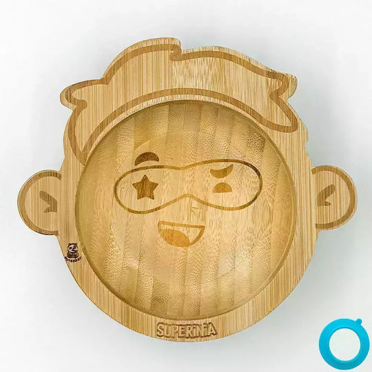 Pandaboo Παιδικό Μπωλ Φαγητού από Bamboo Γαλάζιο