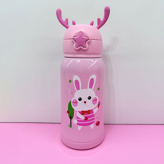 Pandaboo Kids Water Bottle Thermos with Straw 500ml