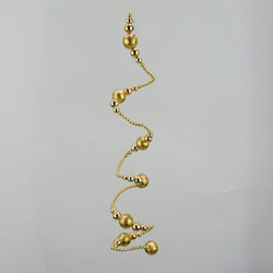 Ghirlandă Biluțe Spiralate Aurie – 42cm 001.001.0023.04