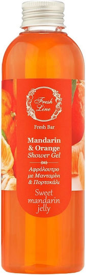 Fresh Line Bubble Bath Gel with Glycerin & Mandarine & Orange Scent 200ml