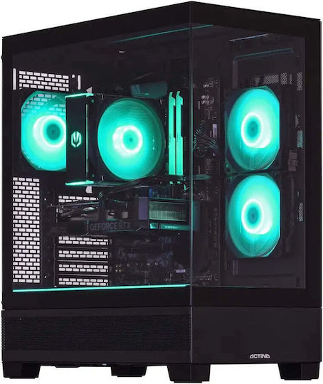 Actina Гейминг Настолен Компютър Ryzen 7-7700 32GB DDR5 1TB SSD GeForce RTX 5060 Без Операционна Система