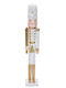 Wooden Christmas Nutcracker 106cm White