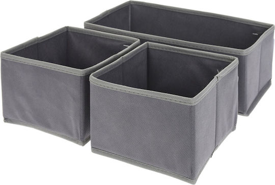 Stoff Aufbewahrungsbox Gray 3Stück