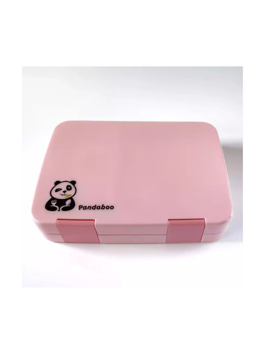 Pandaboo Plastic Lunch Box Pink 820ml