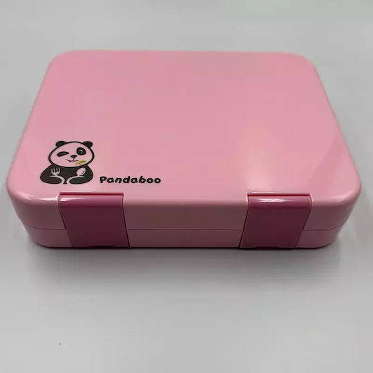 Pandaboo Pandaboo Kunststoff Lunchbox Rosa Mit Fächern