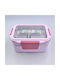 Pandaboo Lunchbox Kunststoff Rosa 1Stück