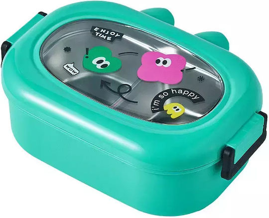 Pandaboo Inox Mittagbox Grün Mit Fächern