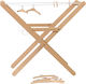 Egmont Wooden Folding Floor Clothes Drying Rack