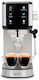 Izzy Μηχανή Espresso 1450W Πίεσης 20bar Ασημί IZ-6024