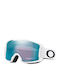 Oakley Snow Mască de schi și snowboard pentru adulți albă cu lentilă fumurie albastră