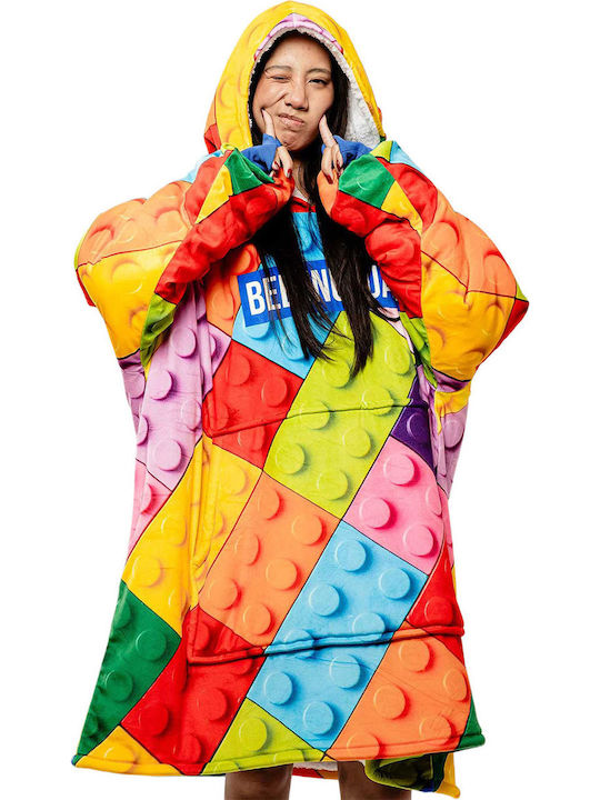 Bee. Unusual. Play Me Κουβέρτα Fleece με Μανίκια 100x180εκ. Πολύχρωμη