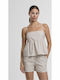Damen Lingerie Top Gestreift Cloud/white