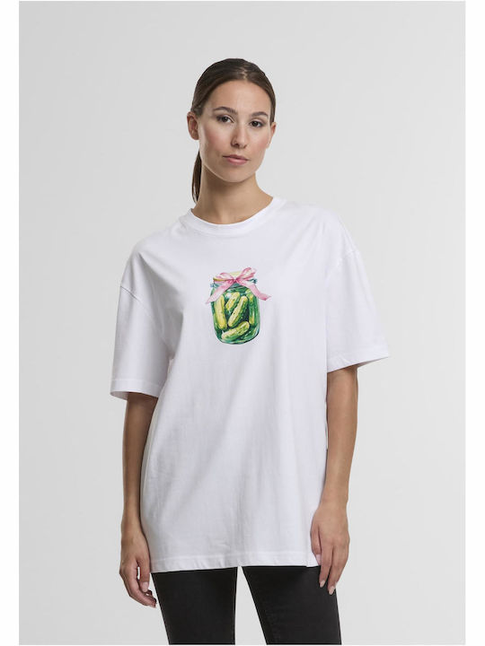 Bluze Damă Tricou Oversized Alb