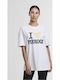 Γυναικείο Oversized T-shirt White