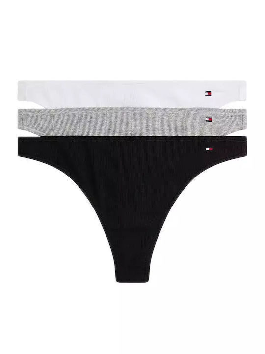 Tommy Hilfiger Γυναικεία String 3Pack Black, Li...