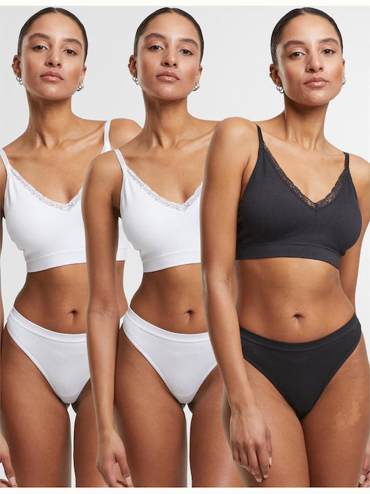 Γυναικεία Brazil 3Pack White, Black