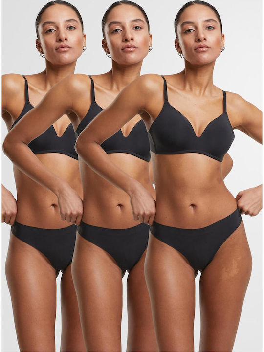 Femei Brazilia 3Pack Black
