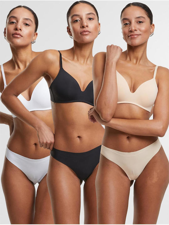 Damen Brasilien 3Pack Black, White, Nude