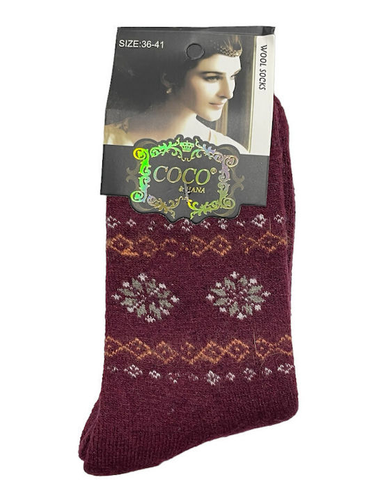 Coco&Hana Socken Burgundy 1Pack